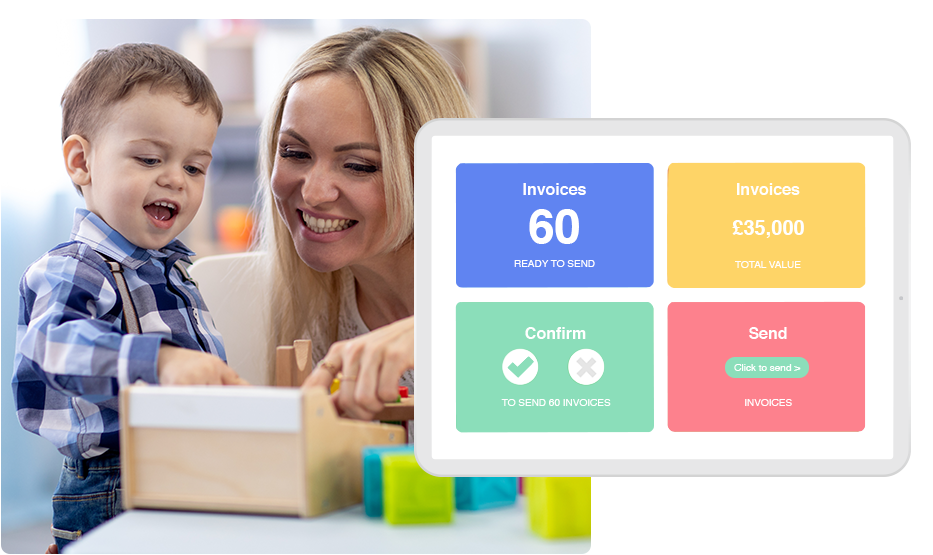 Easy to send invoices with Nursery in a Box