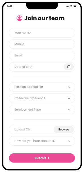 Apply for a job using Nursery in a Box management system